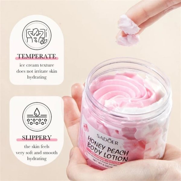 بستنی بدن عسل و هلو سادور Sadoer حجم 180ml - Image 3