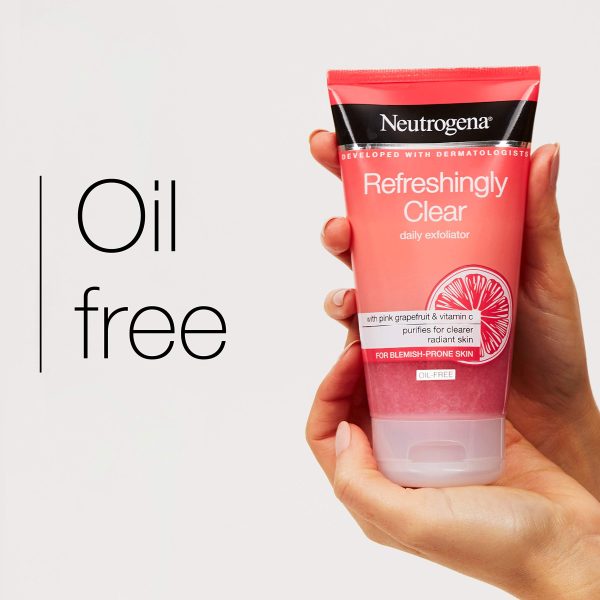 ژل اسکراب پوست خشک نوتروژینا Neutrogena مدل Refreshing Clear Daily - Image 2