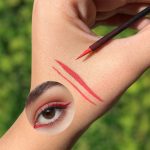 خط چشم رنگی قرمز گلدن رز مدل Flash liner رنگ Coral Rose - Image 2
