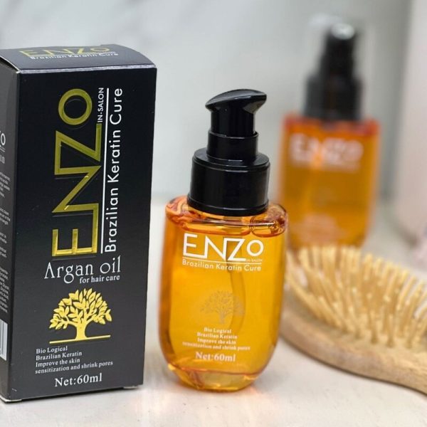 سرم مو روغن آرگان انزو 60میل Enzo مدل Argan Oil - Image 2