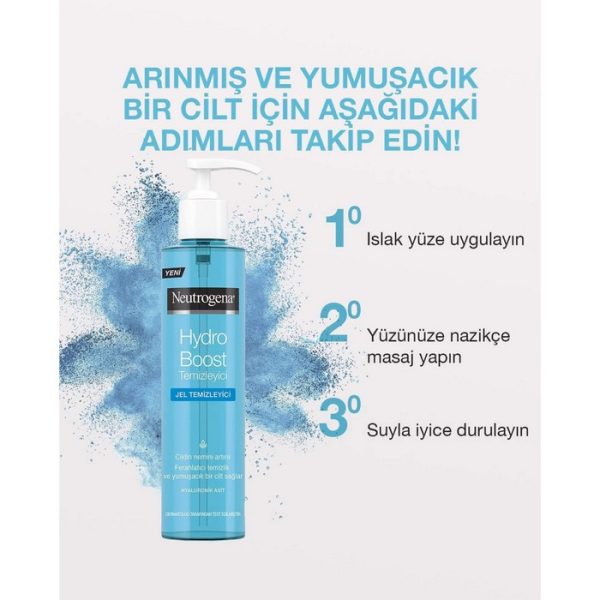ژل شستوشوی صورت هیدروبوست نوتروژینا حجم 200میل Neutrogena مدل Hydro Boost - Image 3