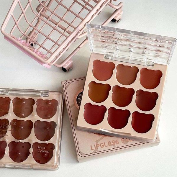 پالت رژلب 9 رنگ آرت اسکین Artskin مدل خرسی - Image 2