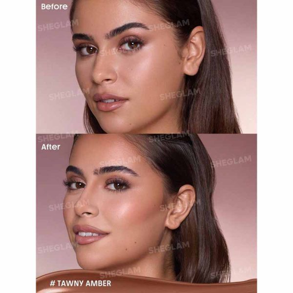 کانتور استیکی دو کاره شیگلم Sheglam مدل Buttery Buff Contour & Bronzer Stick رنگ Tawny Amber - Image 2