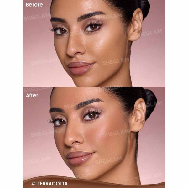کانتور استیکی دو کاره شیگلم Sheglam مدل Buttery Buff Contour & Bronzer Stick رنگ Terracotta - Image 2