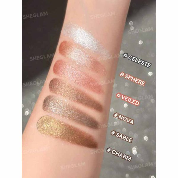 سایه چشم شاین دار شیگلم Sheglam مدل Starstruck Cream Eyeshadow Pot رنگ Charm - Image 4