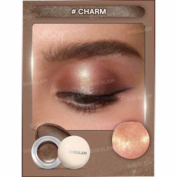 سایه چشم شاین دار شیگلم Sheglam مدل Starstruck Cream Eyeshadow Pot رنگ Charm - Image 2