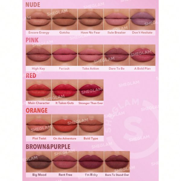 رژلب جامد مات شیگلم مدل داینامات بوم Dynamatte Boom Long - Image 2