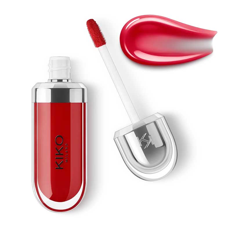 Untitled-1-12-8.jpg لیپ گلاس آبرسان کیکو Kiko Milano مدل 3d hydra lipgloss رنگ 15 Cherry Red - Image 1