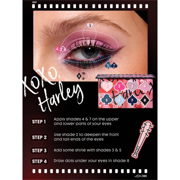 پالت سایه هارلی کویین شیگلم مدل Mad Love Color - Image 4