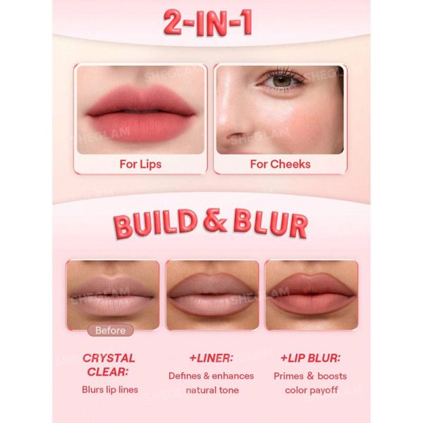 رژ لب و گونه کرمی Bounce Putty Pocket Lip Pot شیگلم Sheglam - Image 5