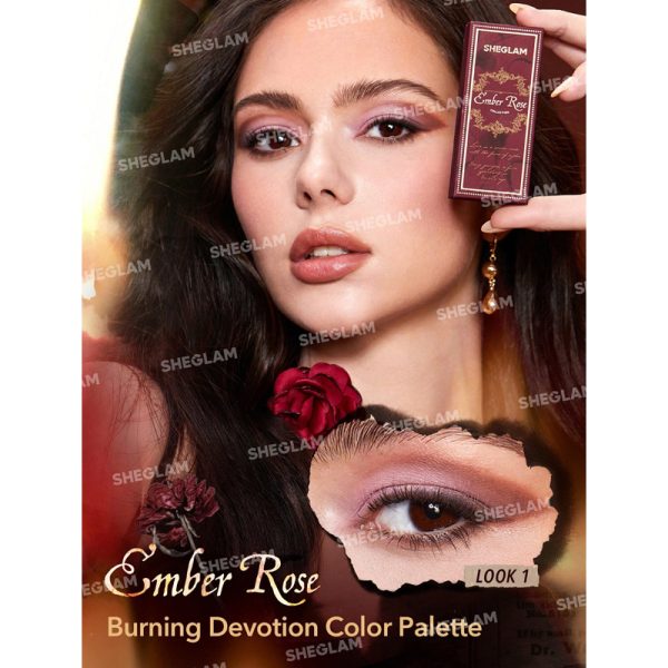 پالت سایه شیگلم SHEGLAM مدل Ember Rose Burning Devotion Color - Image 2