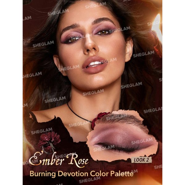 پالت سایه شیگلم SHEGLAM مدل Ember Rose Burning Devotion Color - Image 3