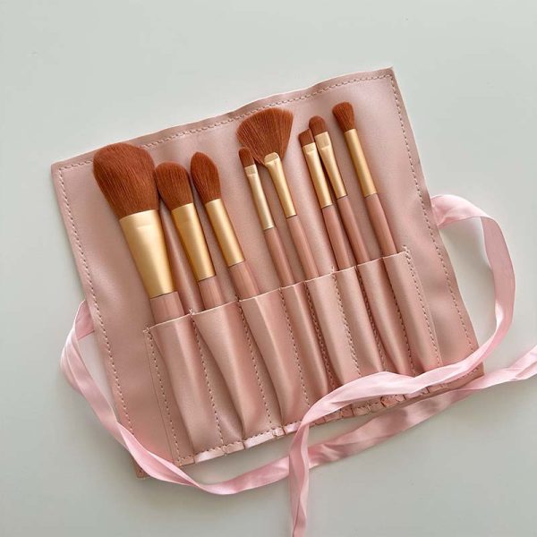 ست براش کیف دار روبان صورتی 8 عددی - Image 2