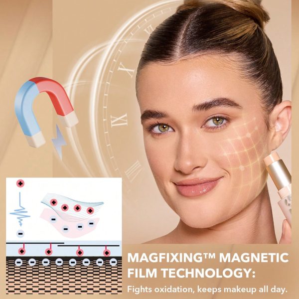 کرم پودر استیکی شیگلم مدل Skin Magnet High Coverage Foundation - Image 4