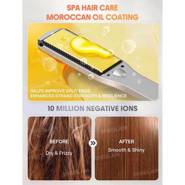 برس حرارتی Sleek Chic Wide Glide Straightener شیگلم Sheglam سایز 1.5/38MM - Image 5
