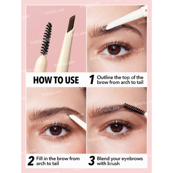 مداد ابرو دوطرفه مدل Better Brows Long Lasting شیگلم - Image 2