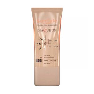 ضد آفتاب کرم پودری و پرایمری مکیسان SPF 50 سان سیف (sun safe)