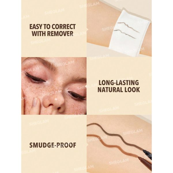 خط چشم کرمی شیگلم مدل On-Line رنگ Black - Image 2