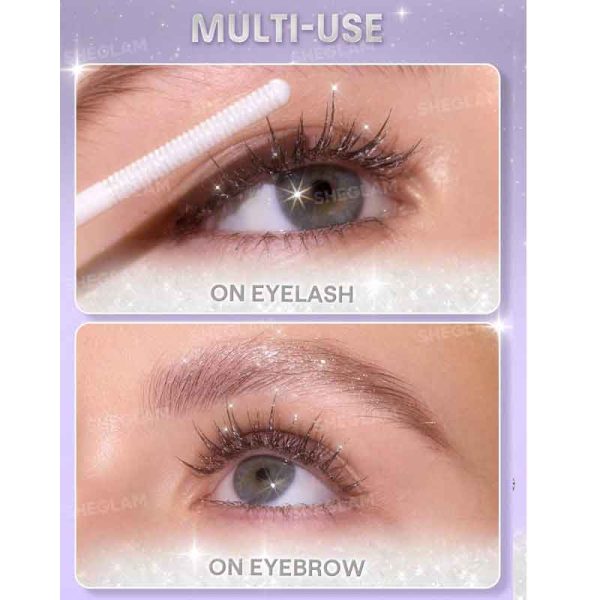 ریمل براق کننده و حجم دهنده شیگلم Sheglam مدل Crystal Gaze Glitter Mascara - Image 5