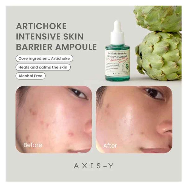 آمپول ضد جوش و تقویت سد دفاعی پوست اکسیس وای AXIS Y مدل Artichoke Intensive Skin Barrier Ampoule حجم 30ml - Image 3