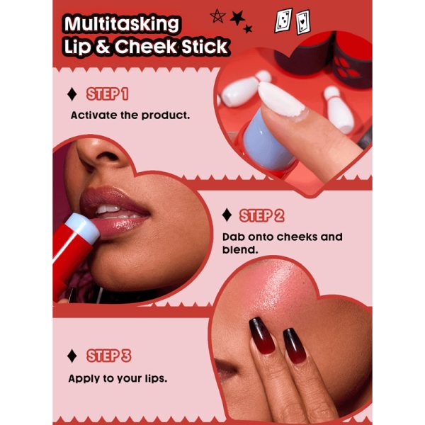 رژگونه و رژلب استیکی Harley Quinn شیگلم مدل Mischief Mallet - Image 2