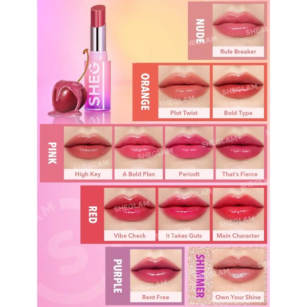 رژلب جامد شاین شیگلم مدل Mirror Kiss High - Image 3