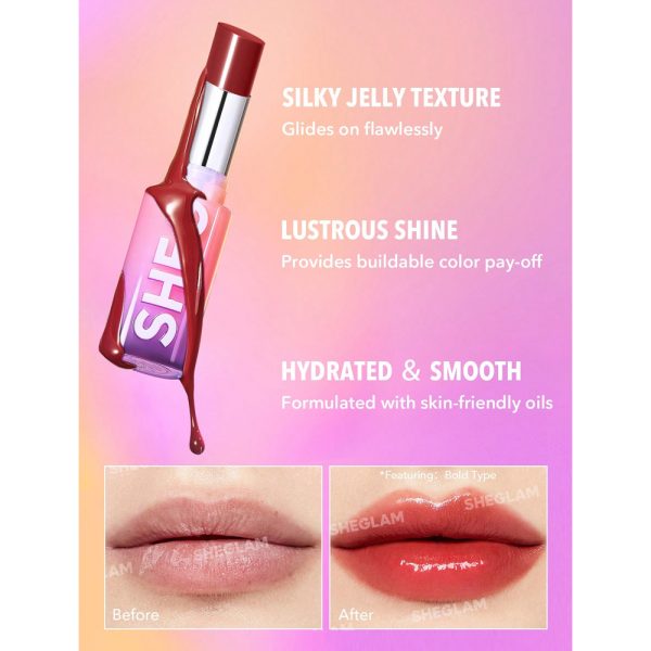 رژلب جامد شاین شیگلم مدل Mirror Kiss High - Image 6