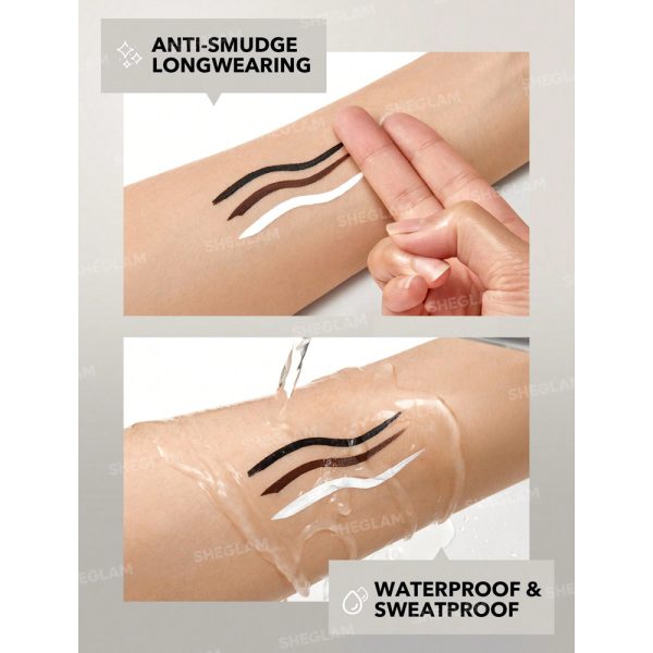 سایه و خط چشم کاسه ای شیگلم مدل Intensify Smudge-Proof رنگ White - Image 5