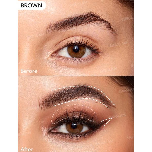 سایه و خط چشم کاسه ای شیگلم مدل Intensify Smudge-Proof رنگ Brown - Image 3