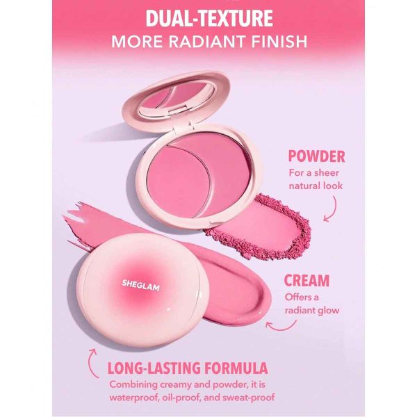 رژگونه دو طرفه کرمی و پودری شیگلم مدل Cheek 2 Cheek Blush Duo - Image 5