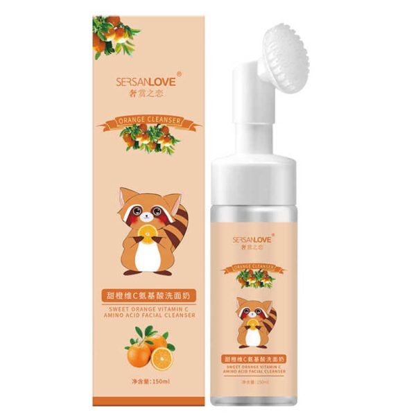 فوم شوینده براش دار راکونی ویتامین C سرسان لاو Sersanlove - Image 2