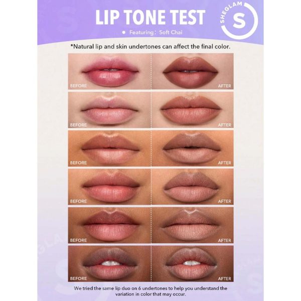 خط لب و رژلب مدادی دو طرفه شیگلم  مدل GLAM 101 - Image 4