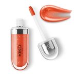 لیپ‌ گلاس آبرسان کیکو Kiko Milano مدل 3d hydra lipgloss رنگ 34 Pearly Blood Orange