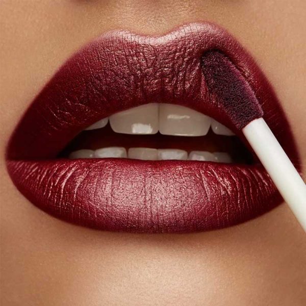 رژ لب متالیک کیکو Kiko MIlano مدل metal liquid lip colour رنگ 06 Bordeaux - Image 2