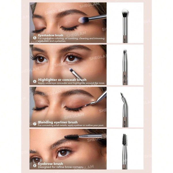 ست براش 8 عددی شیگلم مدل Glam Fam Brush Set - Image 3