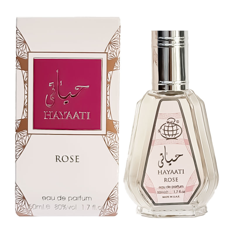 Untitled-2-23.jpg ادکلن فراگرنس Fragrance حیاتی HAYAATI Rose رایحه یارا صورتی حجم 50ml - Image 1