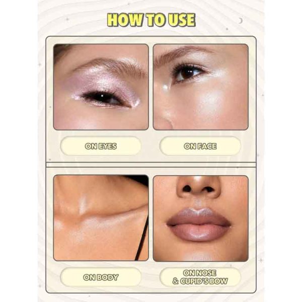 هایلایتر لونر گلو آدم فضایی شیگلم lunar glow رنگ Vanilla Frost - Image 5