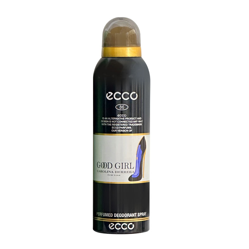 a1-1-1.jpg اسپری خوشبو کننده بدن ecco رایحه good girl حجم 200ml - Image 1