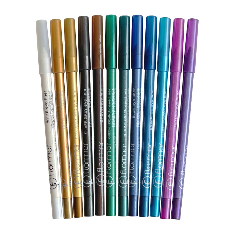 پک 12 عددی مداد چشم ضد آب رنگی فلورمار Flormar