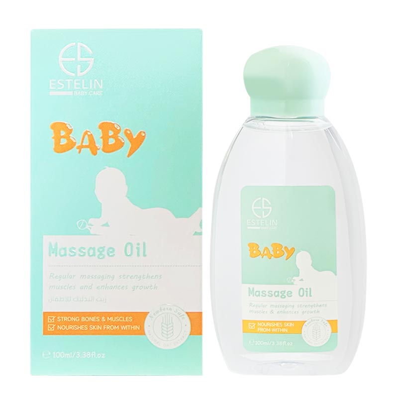 a3-5-4.jpg روغن ماساژ استیلن Estelin ضد حساسیت مدل Baby حجم 100ml - Image 1