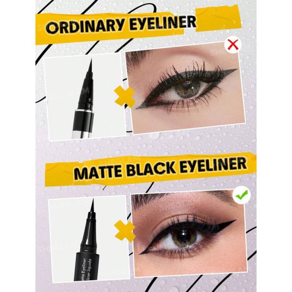 خط چشم مشکی شیگلم SHEGLAM ریچ مدل Oh So Rich Matte Eyeliner - Image 5