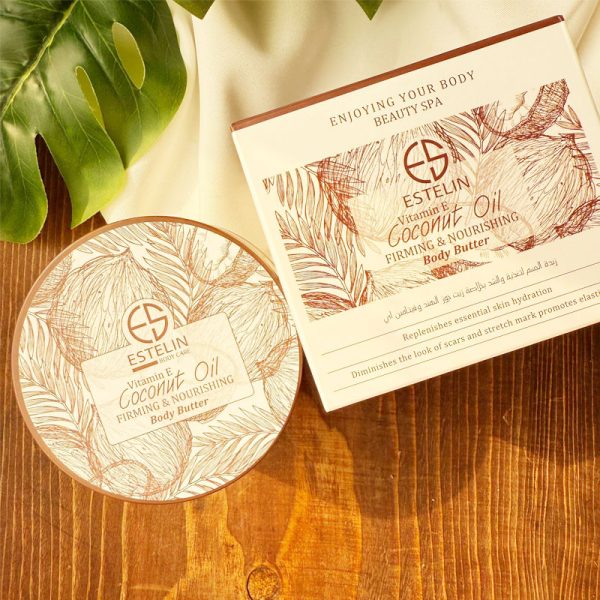 کره بدن روغن نارگیل استیلن Estelin حجم 250g - Image 2