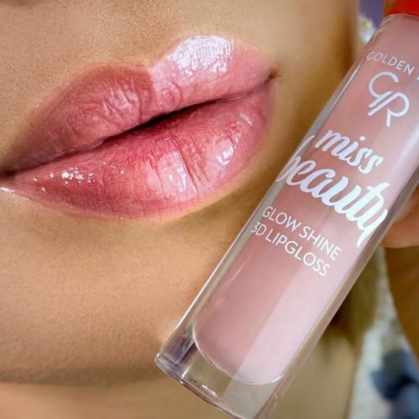 لیپ گلاس 3D گلدن رز Golden rose مدل Miss beauty - Image 2