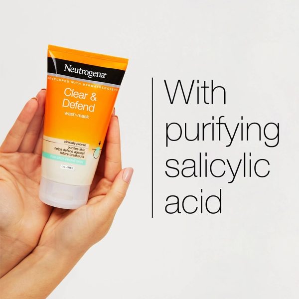 ماسک شوینده صورت نوتروژینا Neutrogena مدل Clear & Defend - Image 2