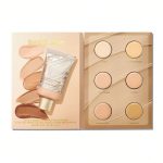 مینی پالت 6 رنگ تست کرم پودر تیوپی Dew & Done Skin Tint With SPF20 شیگلم Sheglam