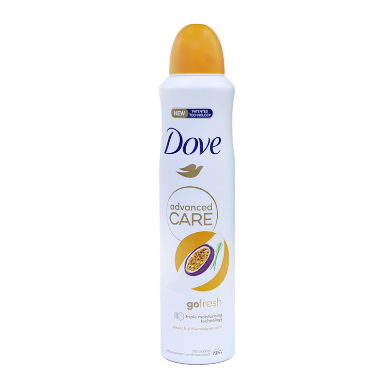 bf193764-2ce4-4d0a-907f-cb2fb3d492be-90.jpg اسپری ضد تعریق Dove مدل Go Fresh Advanced Care رایحه پشن فروت و علف لیمو حجم 250ml - Image 1