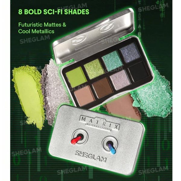 پالت سایه چشم 8 رنگ ماتریکس Matrix شیگلم Sheglam مدل Prophecy - Image 6