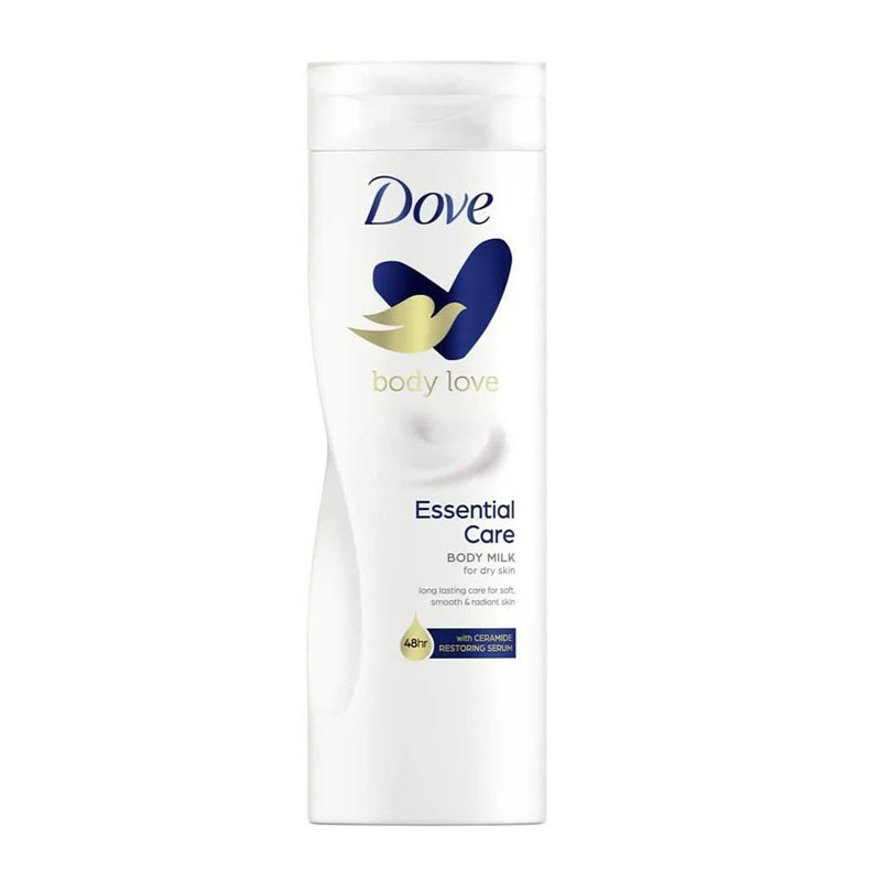 c802982f-5013-4926-855f-e9f30a741e81-14-2.jpg لوسیون بدن Body Love داو Dove مناسب پوست های خشک مدل Essential Care حجم 400ml - Image 1