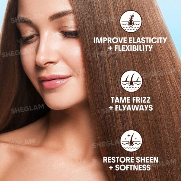 ماسک مو ضد وز Frizz Fighter حاوی روغن کرچک Castor Oil شیگلم SHEGLAM‏ حجم 80g - Image 2