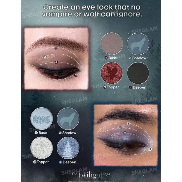 پالت سایه چشم Eternal Love شیگلم Sheglam کالکشن The Twilight Saga - Image 3